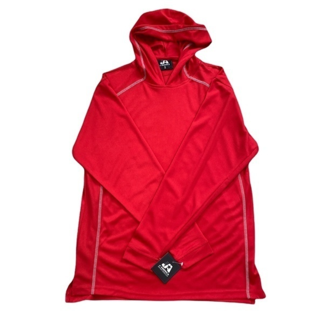 J. America Sportswear Hooded‎ Pullover Shirt Sz. S NWT